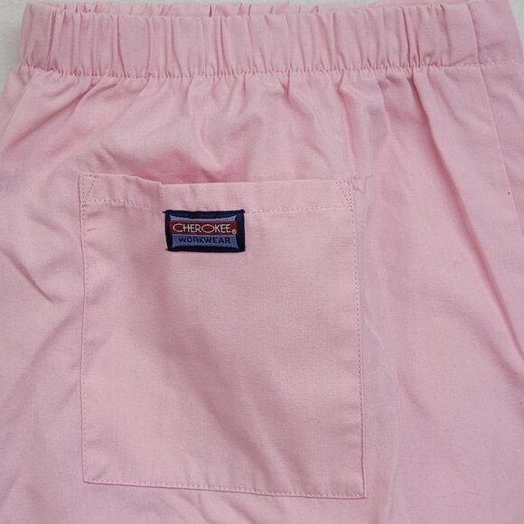 Cherokee Workwear Scrub Pants | Pink | Women’s Large (Fits XL) - Picture 2 of 6